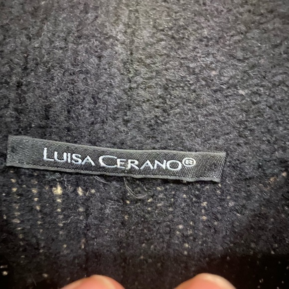 luisa Cerano black wool button up sweater - Picture 2 of 5